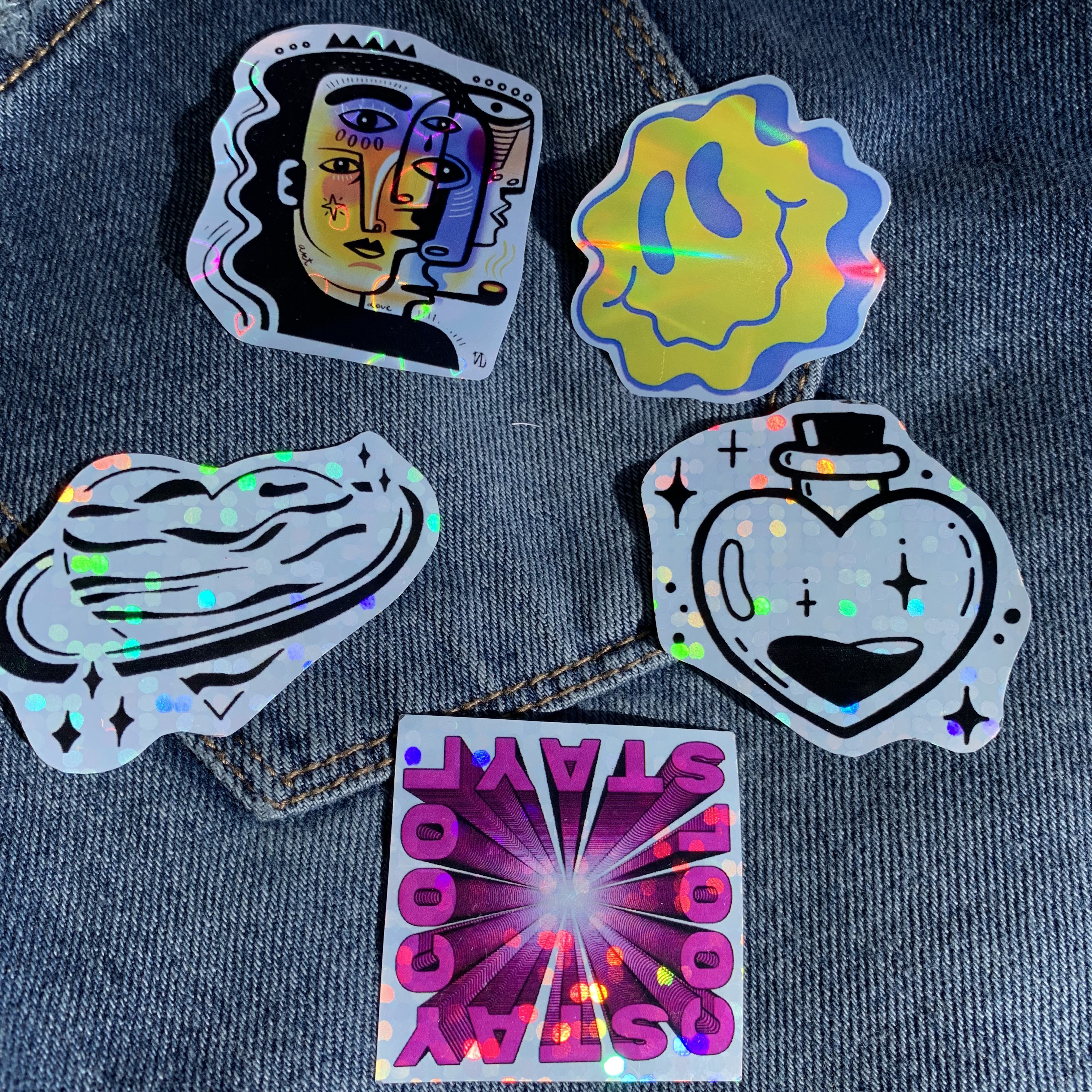 Imagen de stickers holograficos